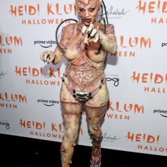 ハロウィンクイーンのハイディ・クルム、今年の仮装は閲覧注意⁉︎